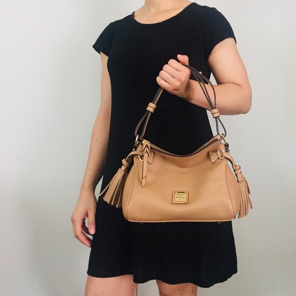 Dooney & Bourke Handbags - Dooney & Bourke Pebble Grain Tassel Shoulder Bag